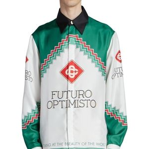 Casablanca Futuro Optimisto Silk Shirt